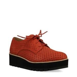 Eileen Fisher Ergo Wedge Derby Women’s Sneakers Shoes- Cayenne.
